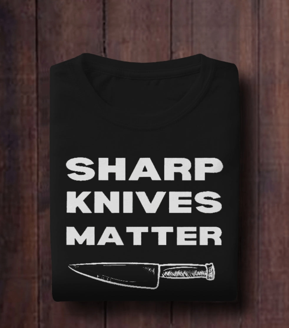 Sharp Knives Matter Black T-Shirt