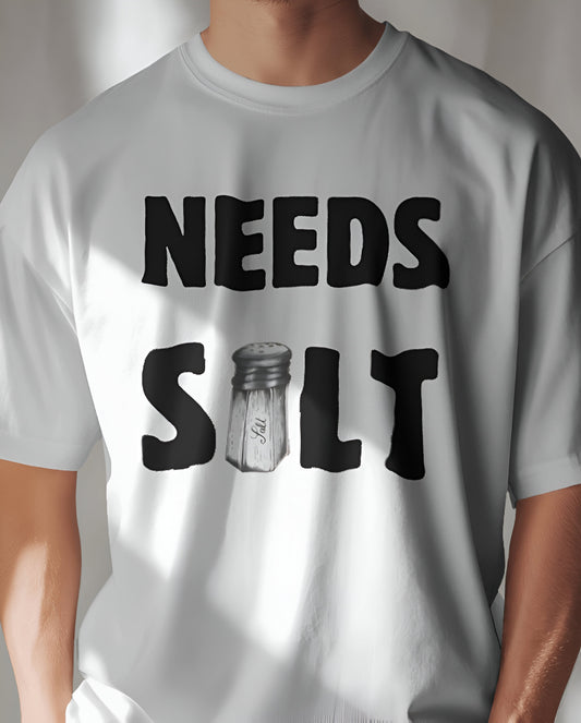 Needs Salt White T-Shirt