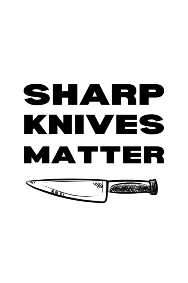 Sharp Knives Matter White T-Shirt