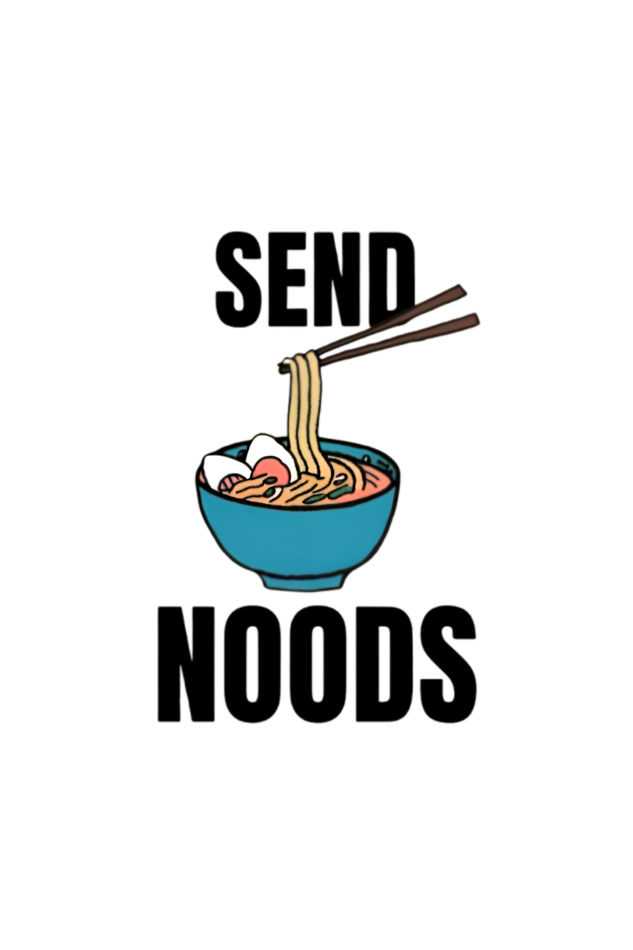 Send Noods White T-Shirt