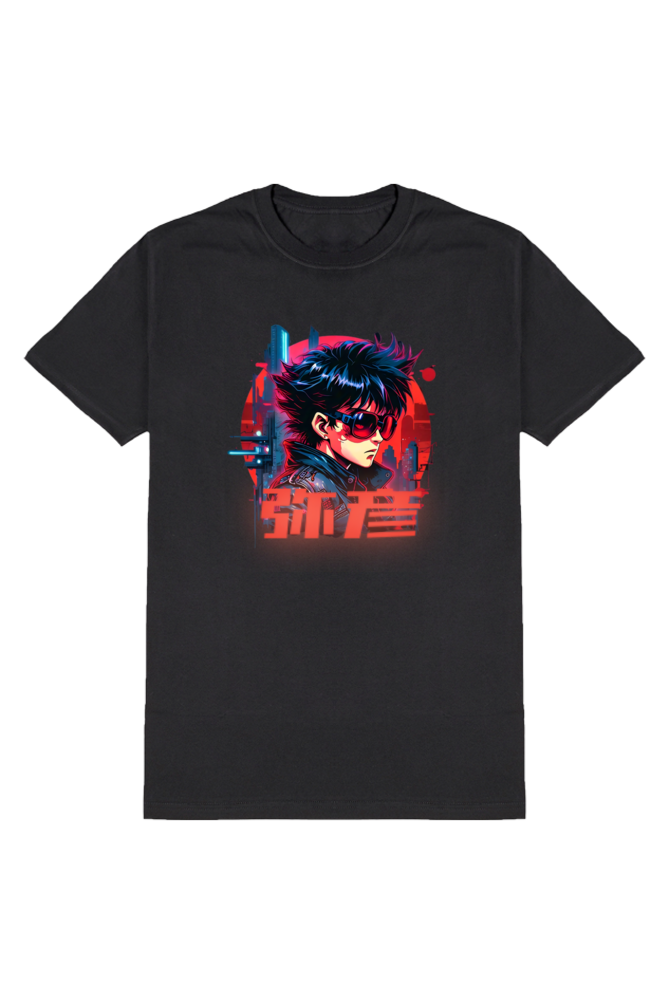 Retro Anime Yahiko Black Unisex T-Shirt