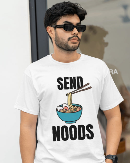 Send Noods White T-Shirt
